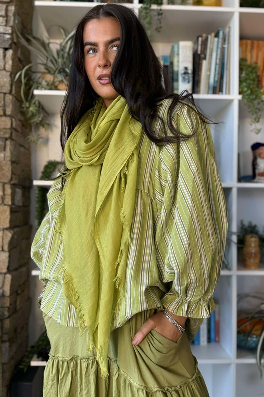 Classic Portobello Scarf Olive 